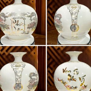 Nhi canh Phuc Loc Van su nhu y mieng tron men trang bong
