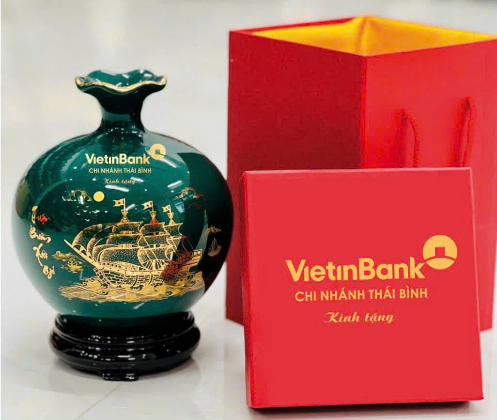 Binh hut loc qua tang in logo Viettinbank hoa tiet Thuan buom xuoi gio men ngoc luc bao ve vang BHL 19 luon